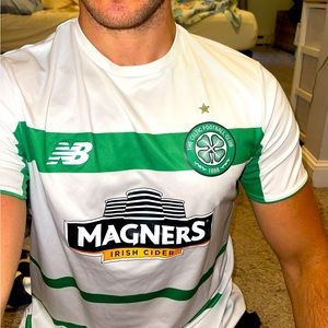 The Celtic football club jersey.